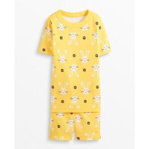 Hanna Andersson Kids Girls 7-10 Easter Bunny Organic 2-piece Pajamas